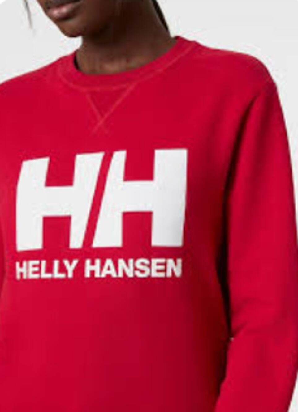 Helly Hansen Red Logo Crew Sweatshirt Medium